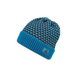 Czapki męskie: Adidas Czapka męska Climaheat Striped Knit Woolie niebieska (AY4914)