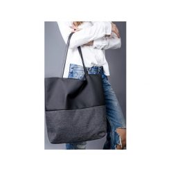 Torba basic grafit czerń. Szare torebki klasyczne damskie marki drops, bez wzorów, z bawełny, bez dodatków. Za 135,00 zł.