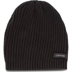 Czapka CALVIN KLEIN - Diagonal Rib Beanie K60K604713 001. Czarne czapki zimowe damskie Calvin Klein, z bawełny. Za 159,00 zł.