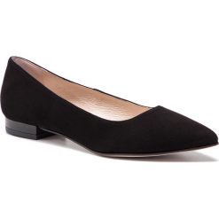 Baleriny EVA MINGE - EM-10-05-000081 801. Czarne baleriny damskie ze skóry. W wyprzedaży za 269,00 zł.