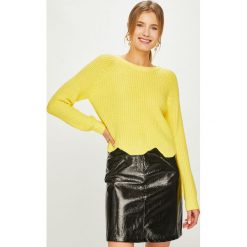 Tally Weijl - Sweter. Żółte swetry damskie TALLY WEIJL, s, bez wzorów, z bawełny, z krótkim rękawem, krótkie, bez kaptura. W wyprzedaży za 69,90 zł.