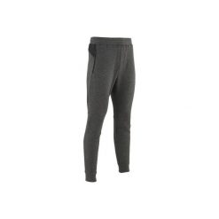 Spodnie dresowe Gym & Pilates Free Move męskie. Szare spodnie męskie DOMYOS, xl, bez wzorów, z elastanu. Za 99,99 zł.