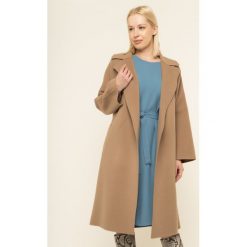 Płaszcz zimowy Weekend Max Mara 50160199. Niebieskie płaszcze damskie Weekend Max Mara, na zimę, bez wzorów, z wełny. W wyprzedaży za 1589,00 zł.