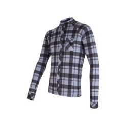 Koszulki sportowe męskie: Sensor Koszulka Rowerowa W Kratę Black/Gray L