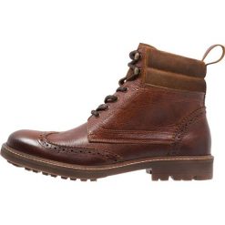 Buty zimowe męskie: Zign Botki sznurowane cognac