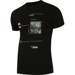T-shirty męskie: T-shirt męski TSM223 – głęboka czerń