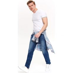 Spodnie denim rugularny krój. Spodnie męskie Top Secret, na co dzień, na lato, m, bez wzorów, z jeansu. W wyprzedaży za 69,99 zł.