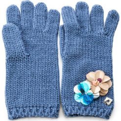 Rękawiczki Damskie TWINSET - Guanti OA7T6U Anice 00279. Niebieskie rękawiczki damskie Twinset, bez wzorów, z materiału. W wyprzedaży za 129,00 zł.
