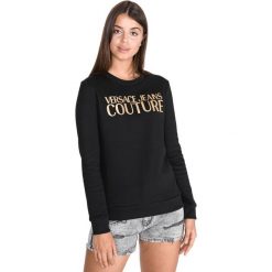 Versace Jeans Couture Bluza Czarny. Czarne bluzy damskie s, z nadrukiem, z bawełny. Za 791,95 zł.