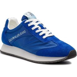 Sneakersy CALVIN KLEIN JEANS - Jerrold S0581 Nautical Blue. Niebieskie sneakersy męskie Calvin Klein Jeans, bez zapięcia. W wyprzedaży za 299,00 zł.