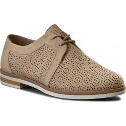 Jazzówki damskie: Oxfordy CAPRICE – 9-23500-28 Beige Nubuc 412