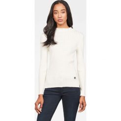 G-Star Raw - Sweter. Brązowe swetry damskie G-Star RAW, s, bez wzorów, z elastanu, retro, bez rękawów, bez kaptura. W wyprzedaży za 259,90 zł.