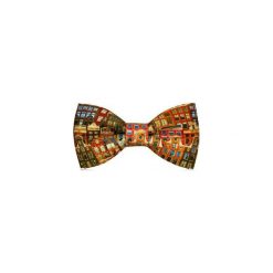 Mucha marthu AMSTERDAM. Pomarańczowe muszki męskie Marthu, w paski, z bawełny, eleganckie. Za 89,00 zł.