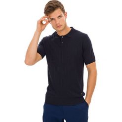 Koszulka polo w kolorze granatowym. Niebieskie koszulki męskie GALVANNI, xl, bez wzorów, ze splotem, polo, bez rękawów. W wyprzedaży za 249,95 zł.