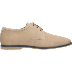 Półbuty CROSS. Brązowe buty wizytowe męskie Gino Rossi, bez wzorów, ze skóry, eleganckie, na sznurówki. Za 149,90 zł.