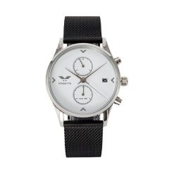Zegarek Vendetta Zegarek damski Silver Lake white/black mesh VE1038 uniwersalny. Szare zegarki damskie Vendetta. Za 485,10 zł.