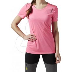 Koszulka damska Reebok T-shirt AX9499. T-shirty damskie Reebok, bez wzorów, ze skóry, bez kołnierzyka. Za 85,00 zł.
