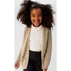Mango Kids - Kardigan dziecięcy Kimmy 110-164 cm. Białe swetry dziewczęce z elastanu. W wyprzedaży za 59,90 zł.