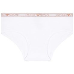 Bokserki Emporio Armani Underwear 164074 9A263 00010. Białe bokserki damskie Emporio Armani Underwear, xs, bez wzorów, z elastanu. W wyprzedaży za 79,00 zł.