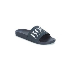 Klapki BOSS Athleisure SOLAR SLIDE LOGO. Niebieskie kapcie męskie marki BOSS Athleisure. Za 219,00 zł.