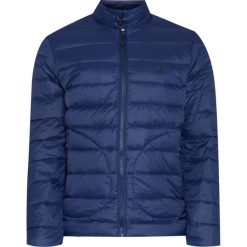 Kurtka POLO GOLF RALPH LAUREN. Niebieskie płaszcze męskie Polo Golf Ralph Lauren, bez wzorów, z tkaniny, bez kaptura. W wyprzedaży za 500,00 zł.