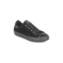 Buty Victoria DEPORTIVO TERCIOPELO. Czarne trampki i tenisówki damskie Victoria, bez wzorów, bez zapięcia. Za 191,20 zł.