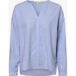 Esprit Casual - Bluzka damska, niebieski. Niebieskie bluzki damskie Esprit Casual, bez wzorów, z bawełny, casualowe, bez kołnierzyka, bez rękawów. Za 169,95 zł.