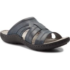 Klapki LASOCKI FOR MEN MI18-430. Niebieskie kapcie męskie Lasocki For Men, bez wzorów, ze skóry. W wyprzedaży za 69,99 zł.