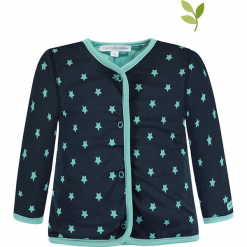 Dwustronna bluza w kolorze granatowo-turkusowym. Niebieskie bluzy niemowlęce bellybutton, z bawełny. W wyprzedaży za 62,95 zł.