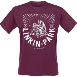 Linkin Park Wrestling T-Shirt ciemnoczerwony. Czerwone koszulki męskie Linkin Park, l. Za 62,90 zł.