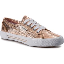 Tenisówki PEPE JEANS - Aberlady Met 18 PLS30587 Maple Sugar 113. Żółte półbuty damskie Pepe Jeans, na co dzień, bez wzorów, z jeansu, bez obcasa, na płaskiej podeszwie, bez zapięcia. W wyprzedaży za 149,00 zł.