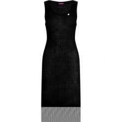 Sukienka dzianinowa Liu Jo Beachwear V19133 17288. Czarne sukienki damskie Liu Jo Beachwear, xs, bez wzorów, z bawełny, bez kołnierzyka, bez rękawów. W wyprzedaży za 179,00 zł.