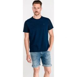 Pepe Jeans Hoffman Koszulka Niebieski. Niebieskie podkoszulki męskie Pepe Jeans, s, w paski, z bawełny, bez kołnierzyka, z krótkim rękawem, krótkie. Za 180,95 zł.