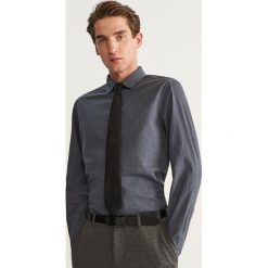Odzież: Bawełniana koszula slim fit - Szary