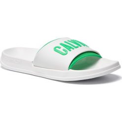 Klapki CALVIN KLEIN - Slide KW0KW00779 White 100. Białe klapki damskie Calvin Klein, bez wzorów, z tworzywa sztucznego, bez obcasa. Za 129,00 zł.