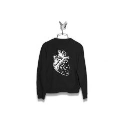 Bluza Serce Nieba Męska. Czarne bluzy damskie Failfake, s, bez wzorów, bez kołnierzyka, bez rękawów, bez kaptura. Za 170,00 zł.