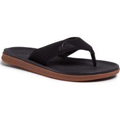 Japonki QUIKSILVER - AQYL100950 Xkkc. Czarne klapki męskie Quiksilver, ze skóry ekologicznej, bez zapięcia. Za 169,00 zł.