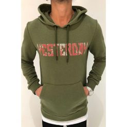 Bluza męska VANCE KHAKI. Brązowe bluzy męskie Bluza męska VANCE KHAKI, s, bez wzorów, z kapturem, bez rękawów, z kapturem. W wyprzedaży za 79,00 zł.