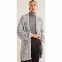 Mango - Kardigan 33098812. Szare bez kategorii Mango, s, z dzianiny. Za 199,90 zł.