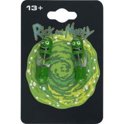 Rick And Morty Pickle Rick Kolczyki - Earpin zielony. Zielone kolczyki damskie marki Rick And Morty, metalowe. Za 54,90 zł.
