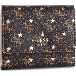 Duży Portfel Damski GUESS - SWSM71 79430 BRO. Pomarańczowe portfele damskie marki Guess, z aplikacjami, ze skóry ekologicznej. Za 259,00 zł.