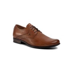 Lasocki for men MB-MOSE-S16-04. Pomarańczowe półbuty męskie Lasocki For Men, bez wzorów, ze skóry, bez zapięcia. Za 199,99 zł.