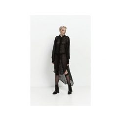 Sukienka Transparentna. Czarne sukienki damskie Girl Little Boy, s, bez wzorów, z nylonu, bez kołnierzyka, z długim rękawem, długie, maxi, koszulowe. Za 385,00 zł.