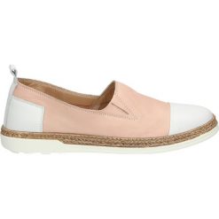 Mokasyny damskie: Mokasyny – 103E POWD-WHI