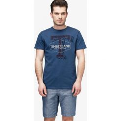 Timberland Koszulka Ss Tfo Applique Tee , granatowy, rozmiar M. Niebieskie koszulki męskie Timberland, m, z aplikacjami, z bawełny, klasyczne, z okrągłym kołnierzem, z krótkim rękawem, krótkie. W wyprzedaży za 99,99 zł.