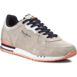 Sneakersy PEPE JEANS - Tinker Punchings PMS30214 Beige 844. Brązowe sneakersy męskie marki Pepe Jeans, bez zapięcia. W wyprzedaży za 219,00 zł.