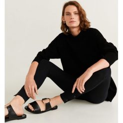 Mango - Legginsy Legie2. Czarne spodnie damskie Mango, m, z elastanu. Za 89,90 zł.