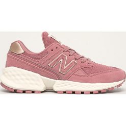New Balance - Buty WS574ATG. Różowe buty sportowe damskie New Balance, bez wzorów, ze skóry, sportowe, na fitness i siłownię. W wyprzedaży za 349,90 zł.