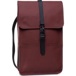 Plecak RAINS - Backpack 1220 Maroon. Czerwone torby męskie skórzane Rains, bez wzorów, ze skóry ekologicznej, sportowe. Za 349,00 zł.