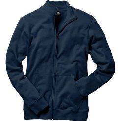 Bluza rozpinana bonprix ciemnoniebieski. Niebieskie bluzy męskie bonprix, s, bez wzorów, z dzianiny, ze stójką, bez rękawów, bez kaptura. Za 74,99 zł.
